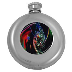 Abstraction Dive From Inside Round Hip Flask (5 Oz)
