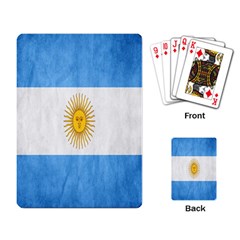 Argentina Texture Background Playing Card by Simbadda