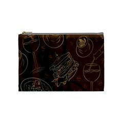 Coffe Break Cake Brown Sweet Original Cosmetic Bag (medium)  by Alisyart