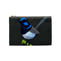Animals Bird Green Ngray Black White Blue Cosmetic Bag (medium)  by Alisyart