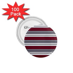 Fabric Line Red Grey White Wave 1 75  Buttons (100 Pack)  by Alisyart