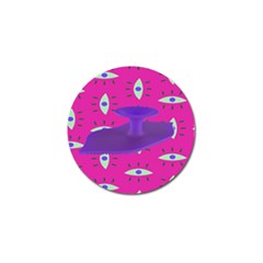 Eye Purple Pink Golf Ball Marker (10 Pack) by Alisyart