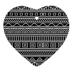 Myria Wrapping Paper Black Ornament (heart) by Alisyart