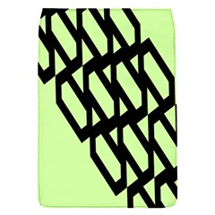 Polygon Abstract Shape Black Green Flap Covers (s) 
