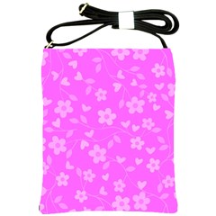 Floral Pattern Shoulder Sling Bags by Valentinaart