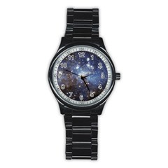 Large Magellanic Cloud Stainless Steel Round Watch by SpaceShop