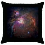 Orion Nebula Throw Pillow Case (Black)