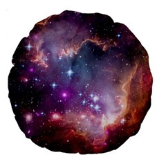 Small Magellanic Cloud Large 18  Premium Round Cushions by SpaceShop