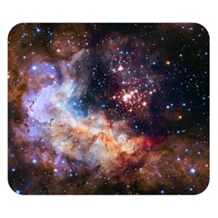 Celestial Fireworks Double Sided Flano Blanket (small)  by SpaceShop