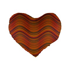 Pattern Standard 16  Premium Heart Shape Cushions by Valentinaart