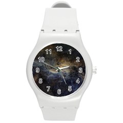 Propeller Nebula Round Plastic Sport Watch (m) by SpaceShop