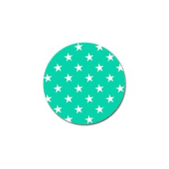 Star Pattern Paper Green Golf Ball Marker (4 Pack) by Alisyart