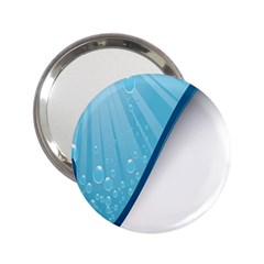 Water Bubble Waves Blue Wave 2 25  Handbag Mirrors by Alisyart