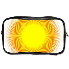 Sunlight Sun Orange Yellow Light Toiletries Bags by Alisyart