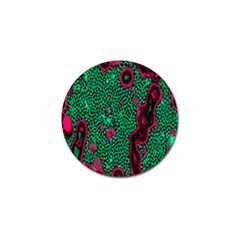 Reaction Diffusion Green Purple Golf Ball Marker (4 Pack)