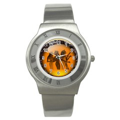 Maps Egypt Stainless Steel Watch by Simbadda