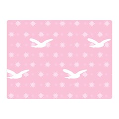 Wallpaper Same Palette Pink Star Bird Animals Double Sided Flano Blanket (mini)  by Alisyart
