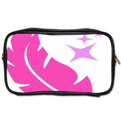 Bird Feathers Star Pink Toiletries Bags 2-side by Alisyart