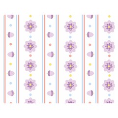 Beans Flower Floral Purple Double Sided Flano Blanket (medium) 