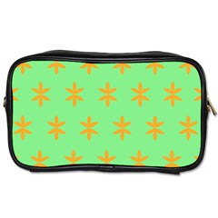 Flower Floral Different Colours Green Orange Toiletries Bags by Alisyart