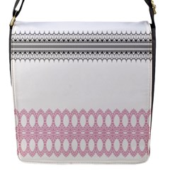 Crown King Quinn Chevron Wave Pink Black Flap Messenger Bag (s) by Alisyart
