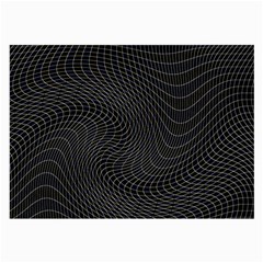 Distorted Net Pattern Large Glasses Cloth (2-side) by Simbadda