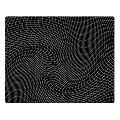 Distorted Net Pattern Double Sided Flano Blanket (large)  by Simbadda
