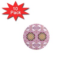 Floral Pattern Seamless Wallpaper 1  Mini Magnet (10 Pack)  by Simbadda