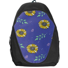 Floral Flower Rose Sunflower Star Leaf Pink Green Blue Yelllow Backpack Bag by Alisyart