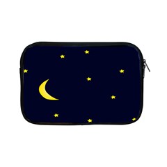 Moon Dark Night Blue Sky Full Stars Light Yellow Apple Ipad Mini Zipper Cases by Alisyart
