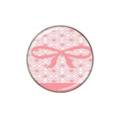 Pink Plaid Circle Hat Clip Ball Marker