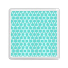 Plaid Circle Blue Wave Memory Card Reader (square)  by Alisyart