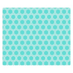 Plaid Circle Blue Wave Double Sided Flano Blanket (small)  by Alisyart