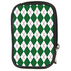 Plaid Triangle Line Wave Chevron Green Red White Beauty Argyle Compact Camera Cases by Alisyart