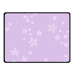 Star Lavender Purple Space Double Sided Fleece Blanket (small)  by Alisyart