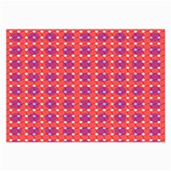 Roll Circle Plaid Triangle Red Pink White Wave Chevron Large Glasses Cloth (2-side)
