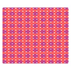 Roll Circle Plaid Triangle Red Pink White Wave Chevron Double Sided Flano Blanket (small)  by Alisyart