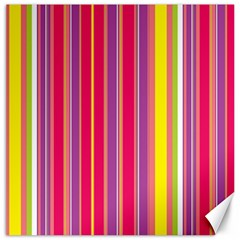 Stripes Colorful Background Canvas 12  X 12   by Simbadda