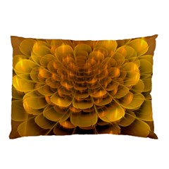 Yellow Flower Pillow Case (two Sides) by Simbadda