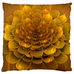Yellow Flower Standard Flano Cushion Case (Two Sides)