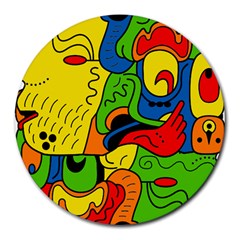 Mexico Round Mousepads by Valentinaart
