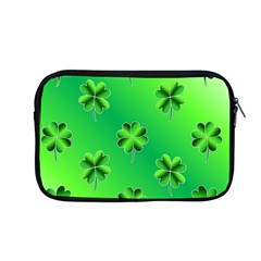Shamrock Green Pattern Design Apple Macbook Pro 13  Zipper Case by Simbadda
