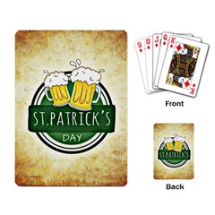 Irish St Patrick S Day Ireland Beer Playing Card by Simbadda