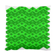 Shamrocks 3d Fabric 4 Leaf Clover Standard Cushion Case (one Side) by Simbadda