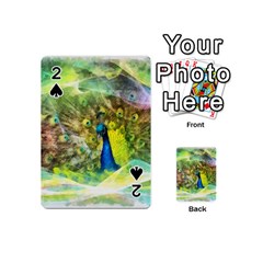 Peacock Digital Painting Playing Cards 54 (mini)  by Simbadda