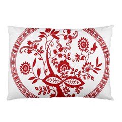 Red Vintage Floral Flowers Decorative Pattern Pillow Case (two Sides) by Simbadda