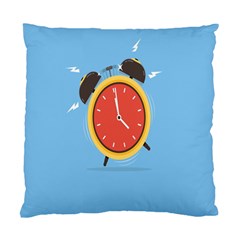 Alarm Clock Weker Time Red Blue Standard Cushion Case (one Side) by Alisyart