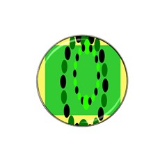 Circular Dot Selections Green Yellow Black Hat Clip Ball Marker (10 Pack) by Alisyart