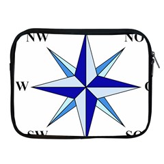 Compass Blue Star Apple Ipad 2/3/4 Zipper Cases