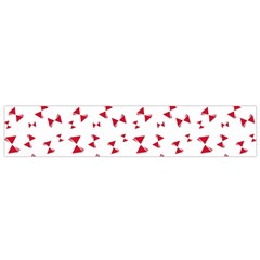 Hour Glass Pattern Red White Triangle Flano Scarf (small) by Alisyart